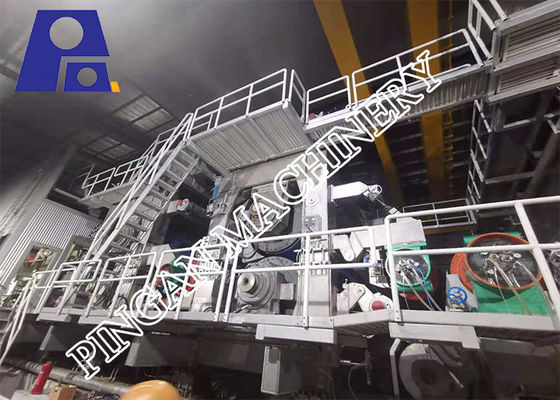 300m / Min 3750mm Makaralı PLC Beyaz Üst Testliner Kağıt Yapma Makinesi