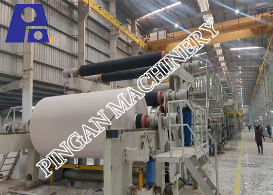 Dergiler için 4 Telli 300T / D Dubleks Kağıt Karton Yapma Makinesi