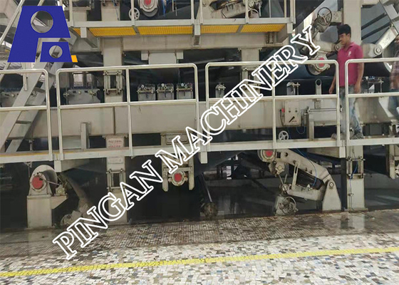 Vakum Presli Dört Telli Dubleks Kağıt Karton Yapma Makinesi 250gsm
