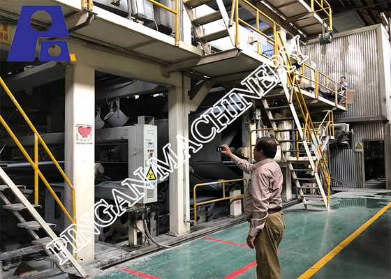 Karton Dubleks Kağıt Karton Yapma Makinesi 300m / Dak Geri Dönüşümlü Kaplama Kağıdı Makinesi